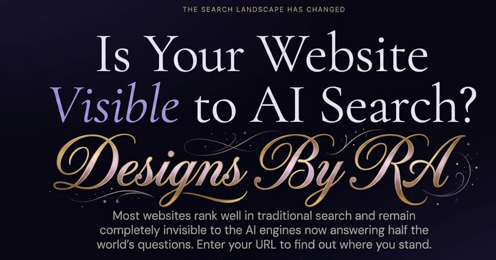 Designs By RA — Is Your Website Visible to AI Search?