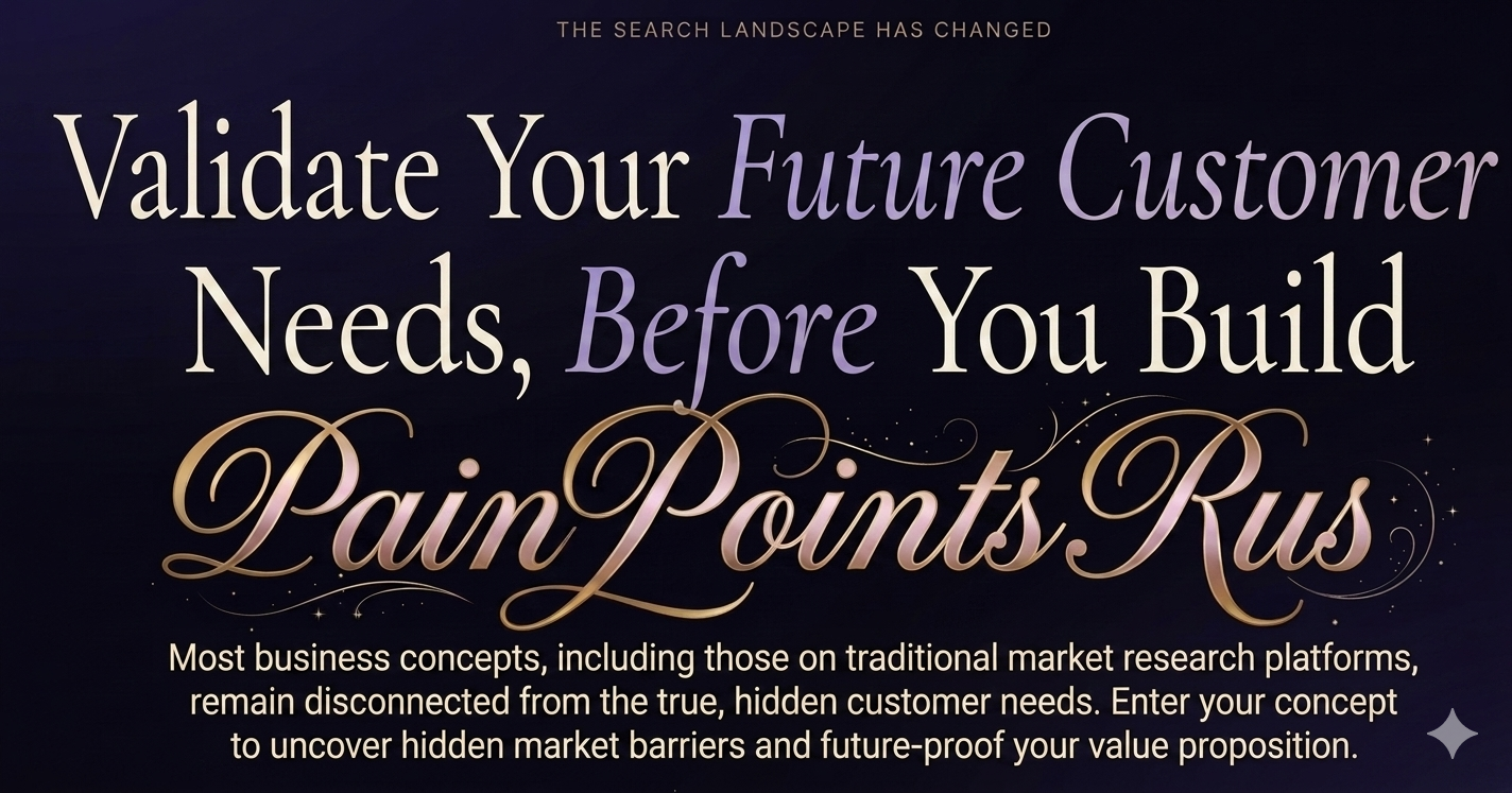 Pain Point Engine — Validate Your Future Customer Needs, Before You Build